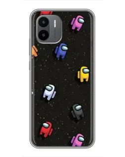 Чехол для Xiaomi Redmi A1 с картинкой «Космический паттерн Among Us» Чехол для Xiaomi Redmi A1 с картинкой «Космический паттерн Among Us»