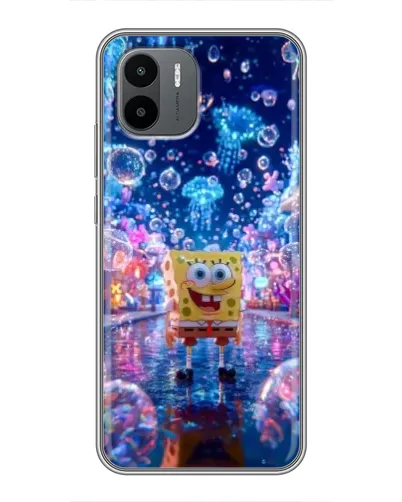 Чехол для Xiaomi Redmi A1 с картинкой «Неоновый океан»