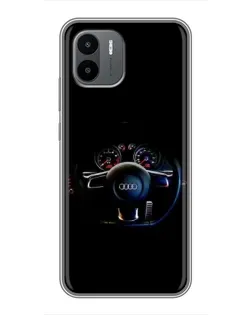 Чехол для Xiaomi Redmi A1 с картинкой «Салон Audi — руль» Чехол для Xiaomi Redmi A1 с картинкой «Салон Audi — руль»