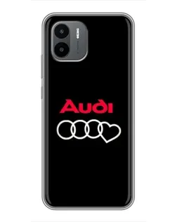 Чехол для Xiaomi Redmi A1 с картинкой «Логотип Audi Heart» Чехол для Xiaomi Redmi A1 с картинкой «Логотип Audi Heart»