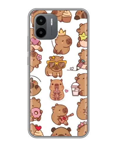 Чехол для Xiaomi Redmi A1 с картинкой «Стикерпак с капибарами» Чехол для Xiaomi Redmi A1 с картинкой «Стикерпак с капибарами»