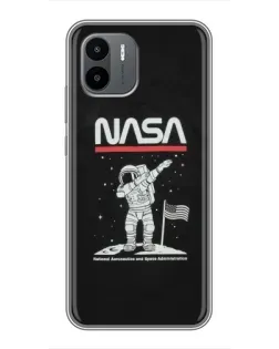 Чохол для Xiaomi Redmi A2 з картинкою «NASA — крокуємо по Місяцю» Чохол для Xiaomi Redmi A2 з картинкою «NASA — крокуємо по Місяцю»
