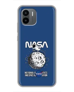 Чохол для Xiaomi Redmi A2 з картинкою «NASA — місячна місія» Чохол для Xiaomi Redmi A2 з картинкою «NASA — місячна місія»