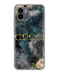 Чехол для Xiaomi Redmi A2 с картинкой «Абстрактные цветы Gucci» Чехол для Xiaomi Redmi A2 с картинкой «Абстрактные цветы Gucci»