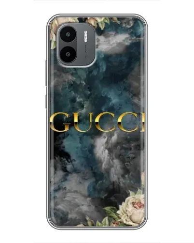 Чехол для Xiaomi Redmi A2 с картинкой «Абстрактные цветы Gucci» Чехол для Xiaomi Redmi A2 с картинкой «Абстрактные цветы Gucci»