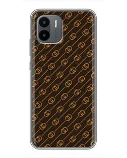 Чехол для Xiaomi Redmi A2 с картинкой «Gucci — золотые диагонали» Чехол для Xiaomi Redmi A2 с картинкой «Gucci — золотые диагонали»