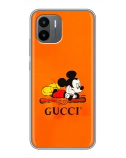 Чехол для Xiaomi Redmi A2 с картинкой «Микки Маус Gucci — оранж» Чехол для Xiaomi Redmi A2 с картинкой «Микки Маус Gucci — оранж»