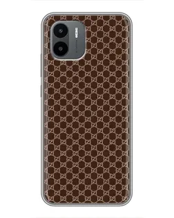Чехол для Xiaomi Redmi A2 с картинкой «Gucci — шоколадная сетка» Чехол для Xiaomi Redmi A2 с картинкой «Gucci — шоколадная сетка»