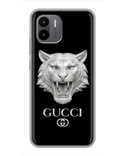 Чехол для Xiaomi Redmi A2 с картинкой «Gucci — серебряный лев» Чехол для Xiaomi Redmi A2 с картинкой «Gucci — серебряный лев»