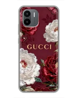 Чехол для Xiaomi Redmi A2 с картинкой «Gucci — бордовые розы» Чехол для Xiaomi Redmi A2 с картинкой «Gucci — бордовые розы»
