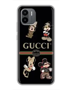 Чехол для Xiaomi Redmi A2 с картинкой «Gucci — герои Disney и монограмма» Чехол для Xiaomi Redmi A2 с картинкой «Gucci — герои Disney и монограмма»