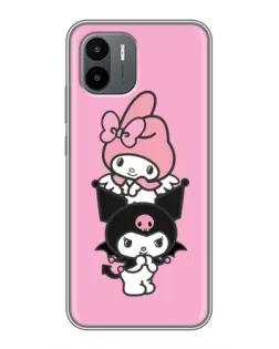 Чехол для Xiaomi Redmi A2 с картинкой «My Melody и Kuromi» Чехол для Xiaomi Redmi A2 с картинкой «My Melody и Kuromi»