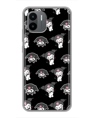 Чохол для Xiaomi Redmi A2 з картинкою «Чорний паттерн Kuromi» Чохол для Xiaomi Redmi A2 з картинкою «Чорний паттерн Kuromi»