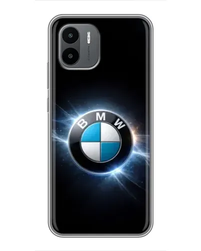 Чехол для Xiaomi Redmi A2 с картинкой «BMW — неоновое сияние»