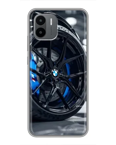 Чехол для Xiaomi Redmi A2 с картинкой «Колесо BMW вблизи»