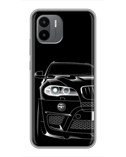 Чехол для Xiaomi Redmi A2 с картинкой «Темный силуэт BMW»
