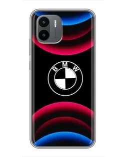Чехол для Xiaomi Redmi A2 с картинкой «Логотип BMW и неоновые дуги» Чехол для Xiaomi Redmi A2 с картинкой «Логотип BMW и неоновые дуги»
