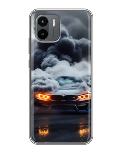Чехол для Xiaomi Redmi A2 с картинкой «BMW в дыму»