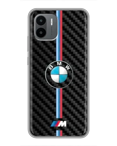 Чехол для Xiaomi Redmi A2 с картинкой «Эмблема BMW и карбон»