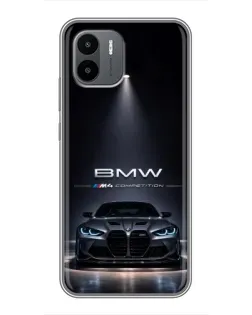 Чехол для Xiaomi Redmi A2 с картинкой «BMW сквозь ночной город» Чехол для Xiaomi Redmi A2 с картинкой «BMW сквозь ночной город»