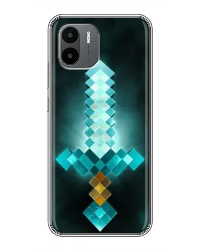 Чехол для Xiaomi Redmi A2 с картинкой «Алмазный меч неон»