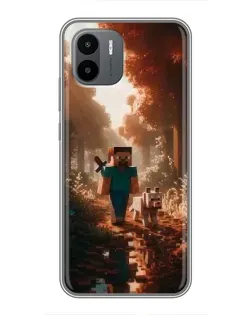 Чехол для Xiaomi Redmi A2 с картинкой «Стив в лесу» Чехол для Xiaomi Redmi A2 с картинкой «Стив в лесу»
