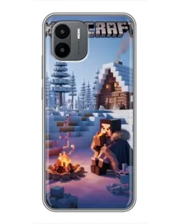 Чехол для Xiaomi Redmi A2 с картинкой «Зимний Minecraft» Чехол для Xiaomi Redmi A2 с картинкой «Зимний Minecraft»