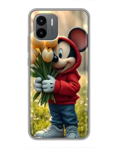 Чехол для Xiaomi Redmi A2 с картинкой «Микки с тюльпанами» Чехол для Xiaomi Redmi A2 с картинкой «Микки с тюльпанами»