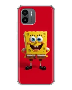 Чехол для Xiaomi Redmi A2 с картинкой «Спанч Боб на красном» Чехол для Xiaomi Redmi A2 с картинкой «Спанч Боб на красном»