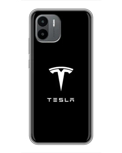 Чехол для Xiaomi Redmi A2 с картинкой «Tesla White Logo»
