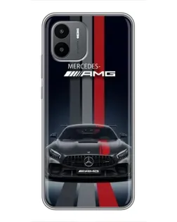 Чехол для Xiaomi Redmi A2 с картинкой «Mercedes — белый карбон» Чехол для Xiaomi Redmi A2 с картинкой «Mercedes — белый карбон»