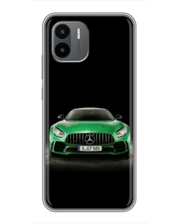Чехол для Xiaomi Redmi A2 с картинкой «Mercedes — неоновый лого» Чехол для Xiaomi Redmi A2 с картинкой «Mercedes — неоновый лого»