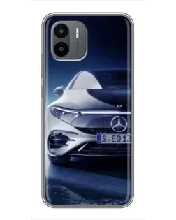 Чехол для Xiaomi Redmi A2 с картинкой «Mercedes EQ — будущее» Чехол для Xiaomi Redmi A2 с картинкой «Mercedes EQ — будущее»