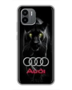 Чехол для Xiaomi Redmi A2 с картинкой «Пантера и Audi»