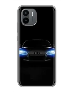 Чехол для Xiaomi Redmi A2 с картинкой «Audi в неоне»