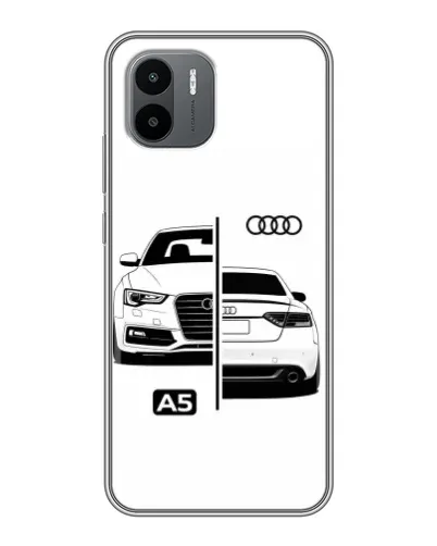 Чехол для Xiaomi Redmi A2 с картинкой «Audi — контрастный дизайн»