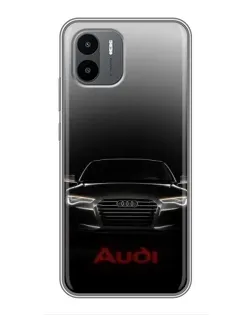 Чехол для Xiaomi Redmi A2 с картинкой «Audi — градиентный контур»