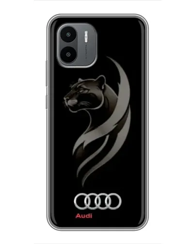 Чехол для Xiaomi Redmi A2 с картинкой «Графика — пантера и Audi»
