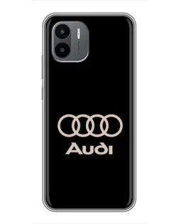 Чехол для Xiaomi Redmi A2 с картинкой «Audi — золотой логотип»
