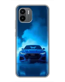 Чехол для Xiaomi Redmi A2 с картинкой «Audi — голубая энергия»