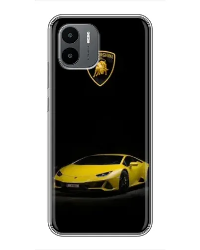 Чехол для Xiaomi Redmi A2 с картинкой «Lamborghini желтый акцент»