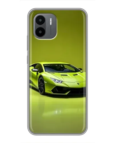 Чехол для Xiaomi Redmi A2 с картинкой «Салатовый Lamborghini Huracan»