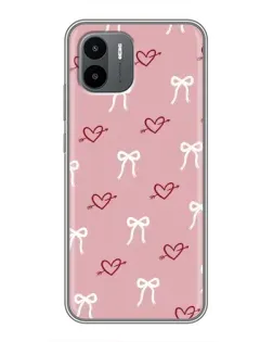 Чохол для Xiaomi Redmi A2 з картинкою «Серця та банти» Чохол для Xiaomi Redmi A2 з картинкою «Серця та банти»