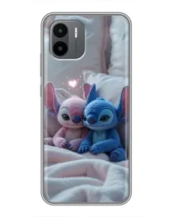 Чехол для Xiaomi Redmi A2 с картинкой «Плюшевые Стич Ангел»