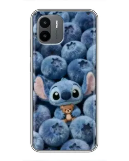 Чехол для Xiaomi Redmi A2 с картинкой «Стич и голубика»