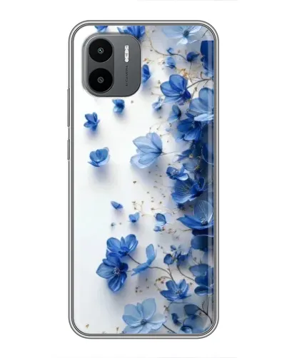 Чехол для Xiaomi Redmi A2 с картинкой «Голубой цветочный каскад» Чехол для Xiaomi Redmi A2 с картинкой «Голубой цветочный каскад»