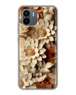Чехол для Xiaomi Redmi A2 с картинкой «Бежевый флористический декор» Чехол для Xiaomi Redmi A2 с картинкой «Бежевый флористический декор»