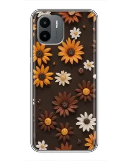 Чехол для Xiaomi Redmi A2 с картинкой «Узор из маленьких подсолнухов» Чехол для Xiaomi Redmi A2 с картинкой «Узор из маленьких подсолнухов»