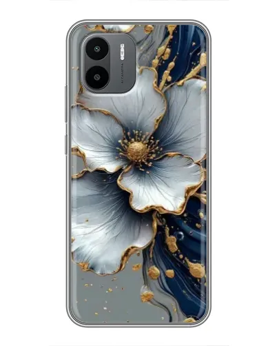 Чехол для Xiaomi Redmi A2 с картинкой «Белый цветок и золотой флюид» Чехол для Xiaomi Redmi A2 с картинкой «Белый цветок и золотой флюид»