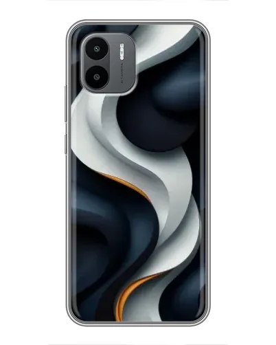 Чохол для Xiaomi Redmi A2 з картинкою «Об'ємні чорно-білі стрічки» Чохол для Xiaomi Redmi A2 з картинкою «Об'ємні чорно-білі стрічки»